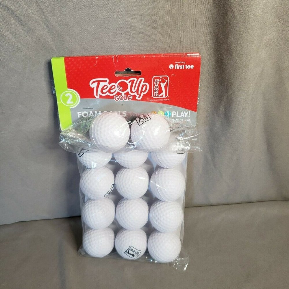 PGA Tour Tee-Up Practice Foam Golf Balls 12pk + 2 bonus
